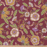 Printed Acryl Coated Cotton MALANA Plum / Green